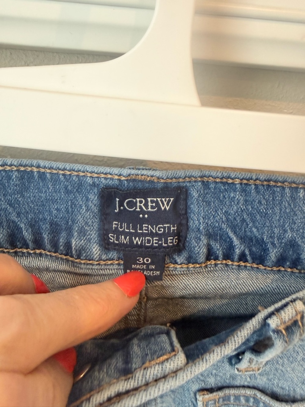 J.Crew Full Length Slim Wide Leg Jeans - Picture 4 of 6